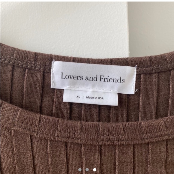 Brown Ribbed Long Sleeve - Picture 2 of 3